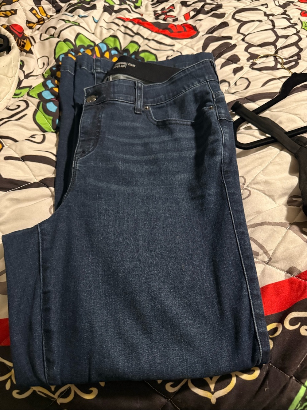 Classic Women’s Flare Jeans in Dark Blue
